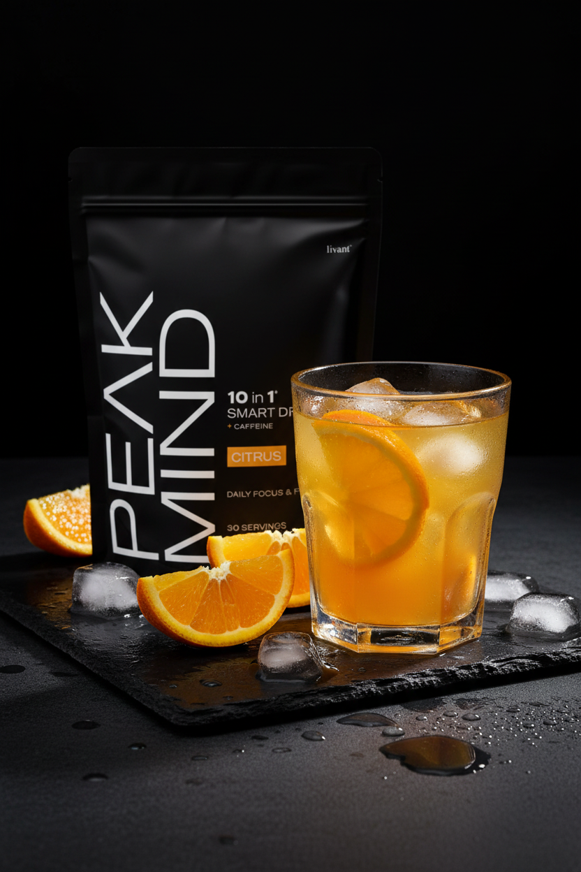 Peak Mind on dramatic black slate